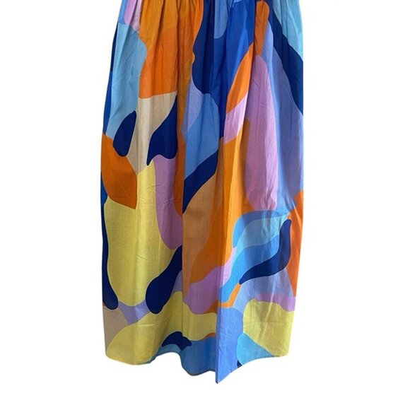 ❌SOLD❌NWT JESSIE ZHAO Tropical Love Smocked Midi Dress, Small - Picture 5 of 12